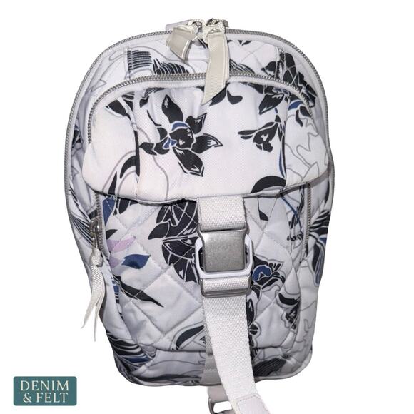 Vera Bradley Performance Twill Utility Sling‎ Backpack Floral Crossbody Bag main image 7